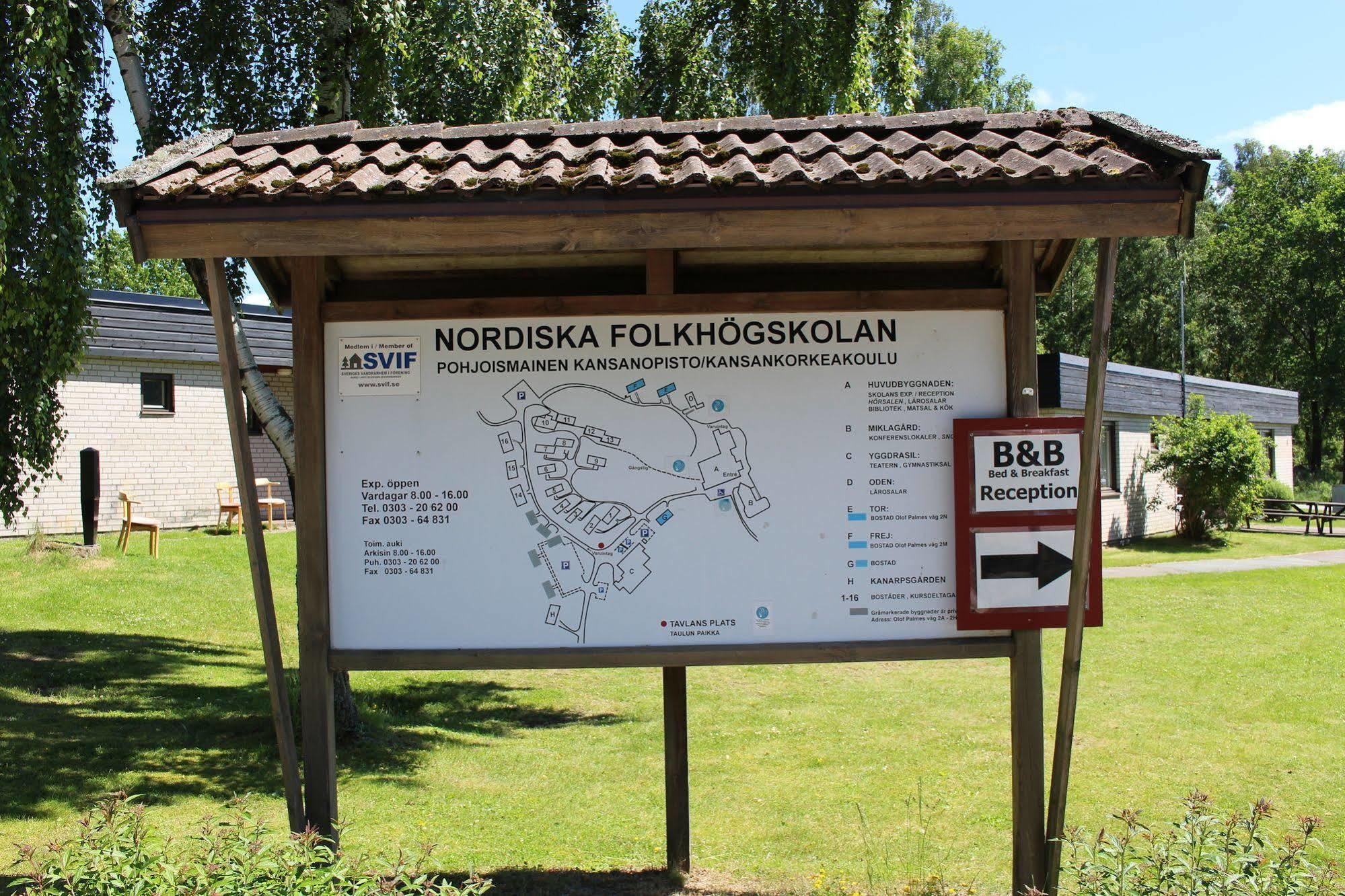Nordiska Folkhoegskolan Bed And Breakfast Kungälv Dış mekan fotoğraf